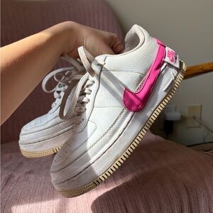 Nike Air Force 1 Jester White Pink Fuchsia US 8.5 Women